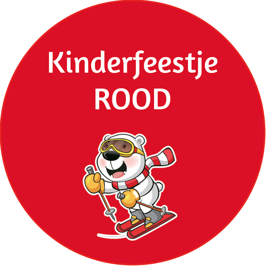 Kinderfeestje skiën rood Bilthoven