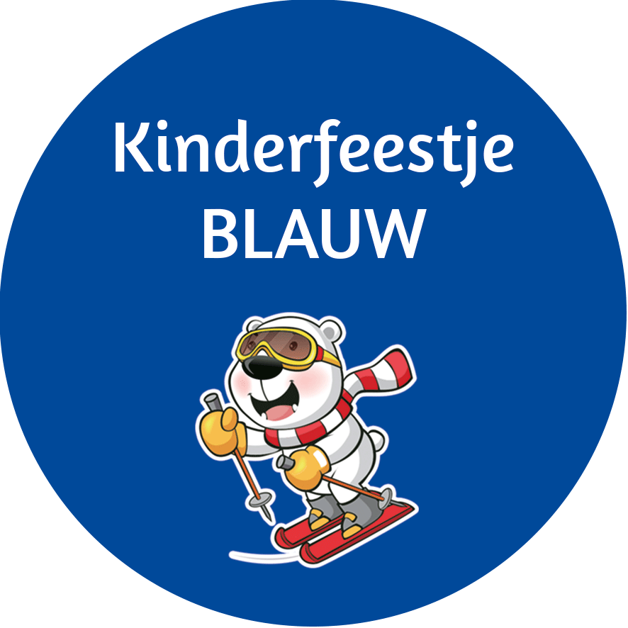 Kinderfeestje skiën blauw Bilthoven